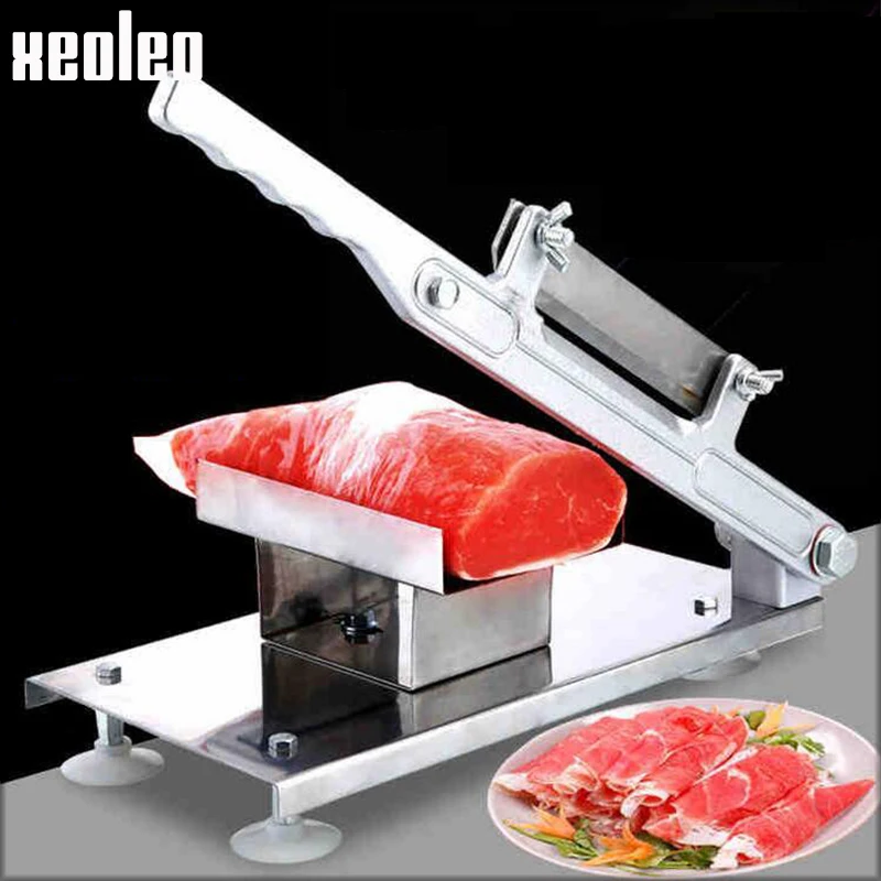 XEOLEO Meat slicer Frozen Meat machine Manual Vegetable Slicing machine Cut carrot/cucumber/potato/Lotus root Hand Mincer Cutter