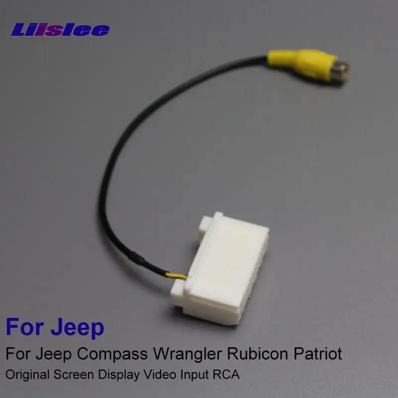 

Car RCA Adapter Connector Wire Cable For Jeep Compass Wrangler Rubicon Patriot 2006-2020 Rear View Camera Original Video Input