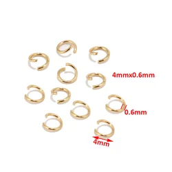 100pcs Golden 304 Stainless Steel Jump Rings for Jewelry Making Bracelet DIY Accessories Component Open Repair