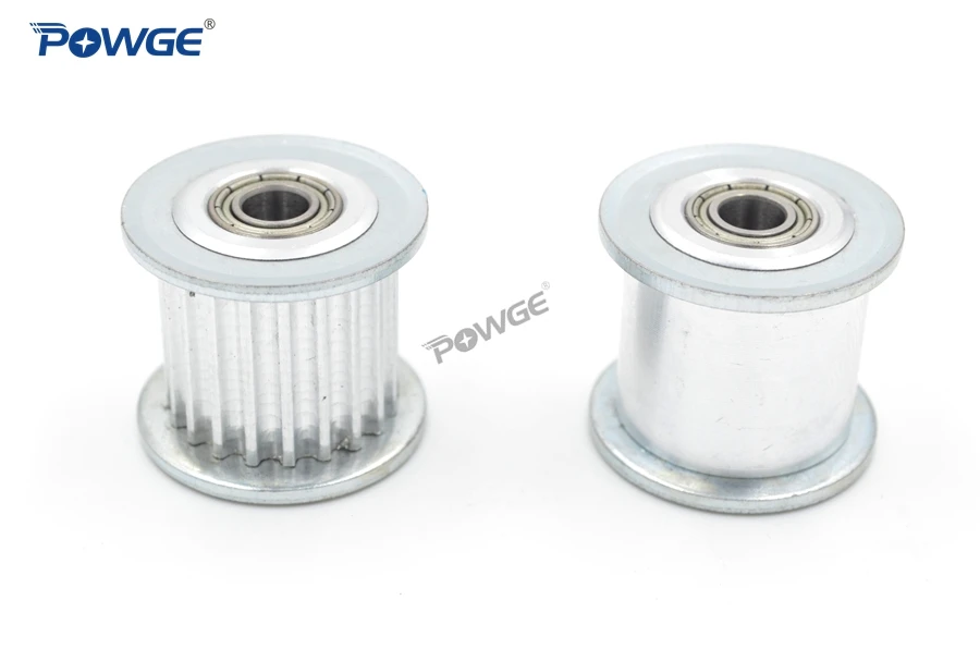 POWGE 20 Teeth 3M synchronous Pulley Idler Tensioner Wheel Bore 3/4/5/6mm with Bearing Guide Regulating pulley HTD3M 20teeth 20T