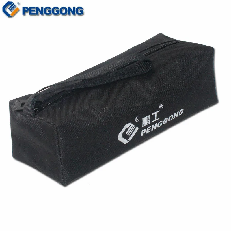 PENGGONG-Bolsa de almacenamiento para herramientas, bolsa de utilidad impermeable de lona Oxford, multiusos para piezas pequeñas de Metal con asas de transporte, 1 ud.