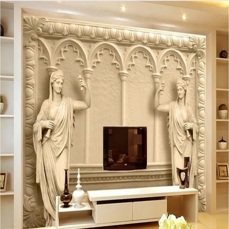 

beibehang Custom wallpaper 3d sandstone relief sculpture sandstone mural backdrop mother 3D stereo bedroom background wall paper