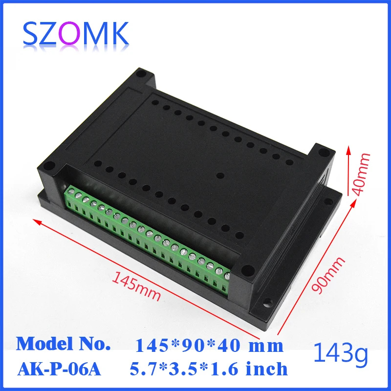 

Din rail plastic box enclosure electronics terminal block (1Pc)145*90*40mm plastic project box pcb enclosure electrical cabinet