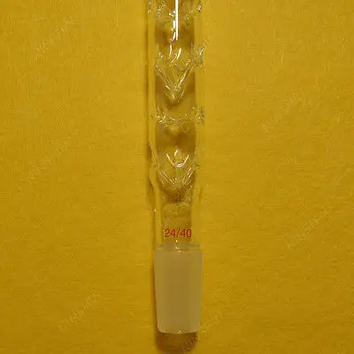 300mm,24/40,Glass Vigreux Distilling Column,Side Arm,Lab Chemistry Glassware