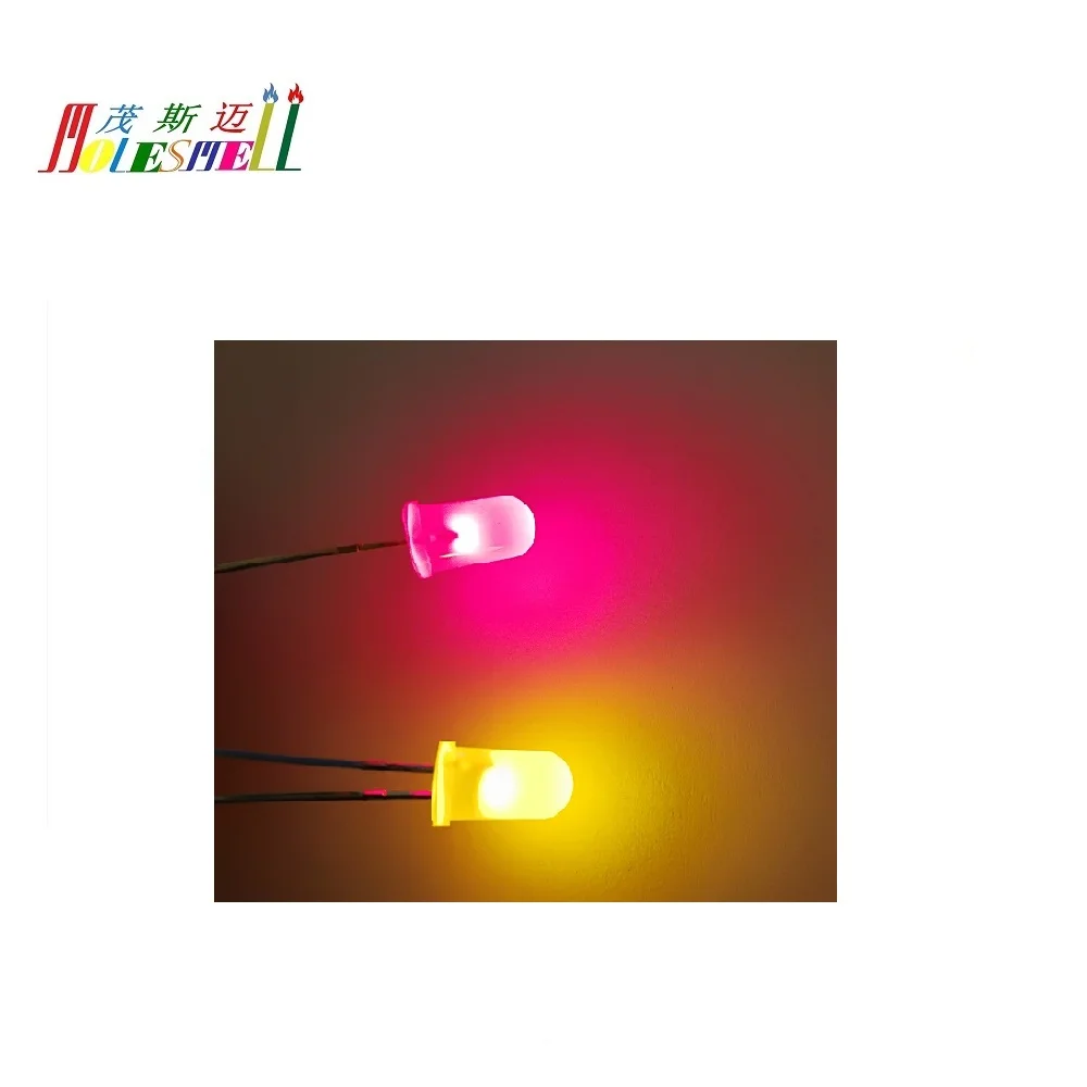 

1000pcs 5mm R/Y Dual Bi Color Polar Changing Red/Yellow Led Diffused Leds 2-Pin led