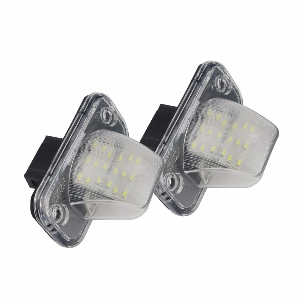 ANGRONG 2x LED License Number Plate Light White For VW Transporter T4 Multivan Caravelle MK4 Passat Eurovan (CA336)