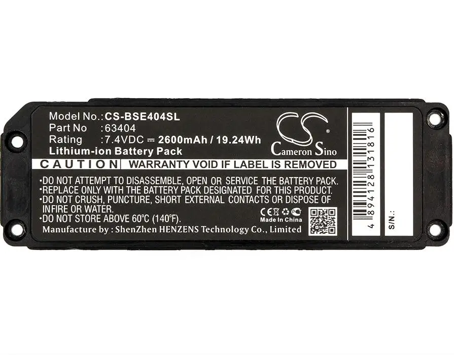 

Cameron Sino 2600mah battery for BOSE Soundlink Mini 063287 063404 batteries