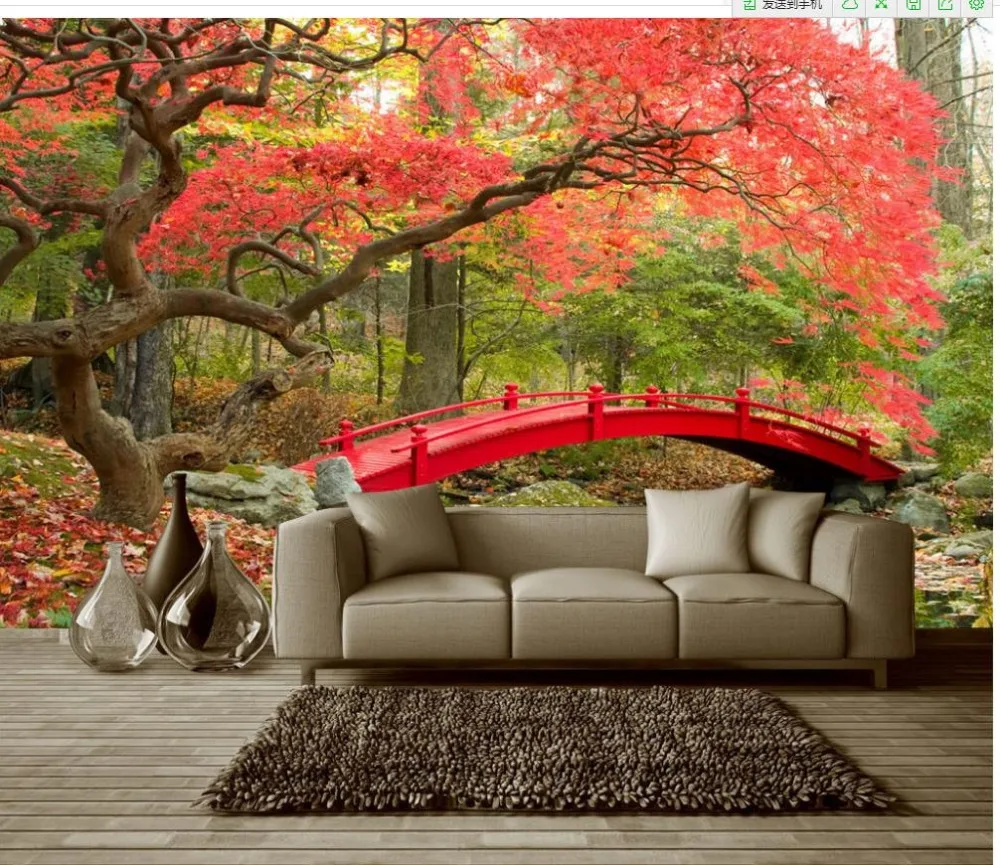 

Home Decoration Mangroves Running water garden Landscape Background Wall vintage wallpapers 3d