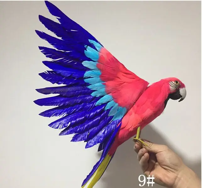 

new simulation wings bird model polyethylene & furs colourful parrot doll gift about 40cm 0665