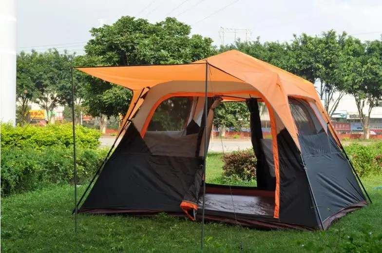 Automatic double layer 5-8 person use ultralarge family party camping tent