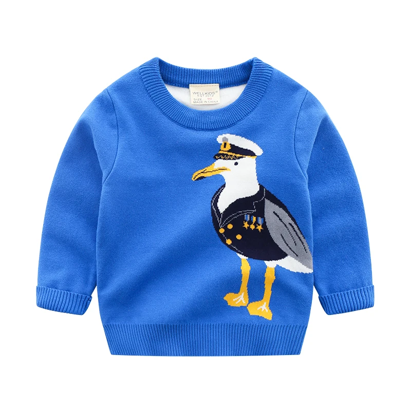 

Kids Sweaters Children Clothing Boys Girls Cartoon Knitted Sweater Kid Spring Autumn Cotton Outer Wear Girl Pullover