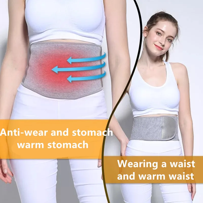 1 Pcs Woman Adjustable Warm Uterus Stomach Wool Pressure Waist Belt Lumbar Support Back Waist Support Brace Double Banded Lumbar