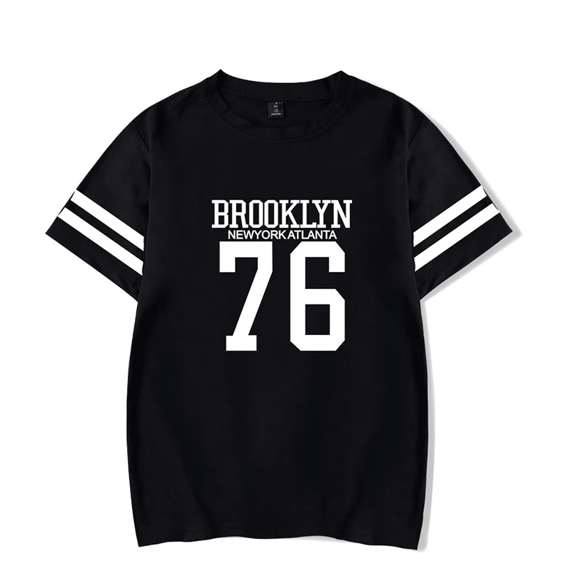 BROOKLYN 76 T-shirts Print Summer Fashion Hip Hop Men Women T Shirts Casual Tee Shirt Short Sleeve Unisex Sport T-shirt Tops 4XL