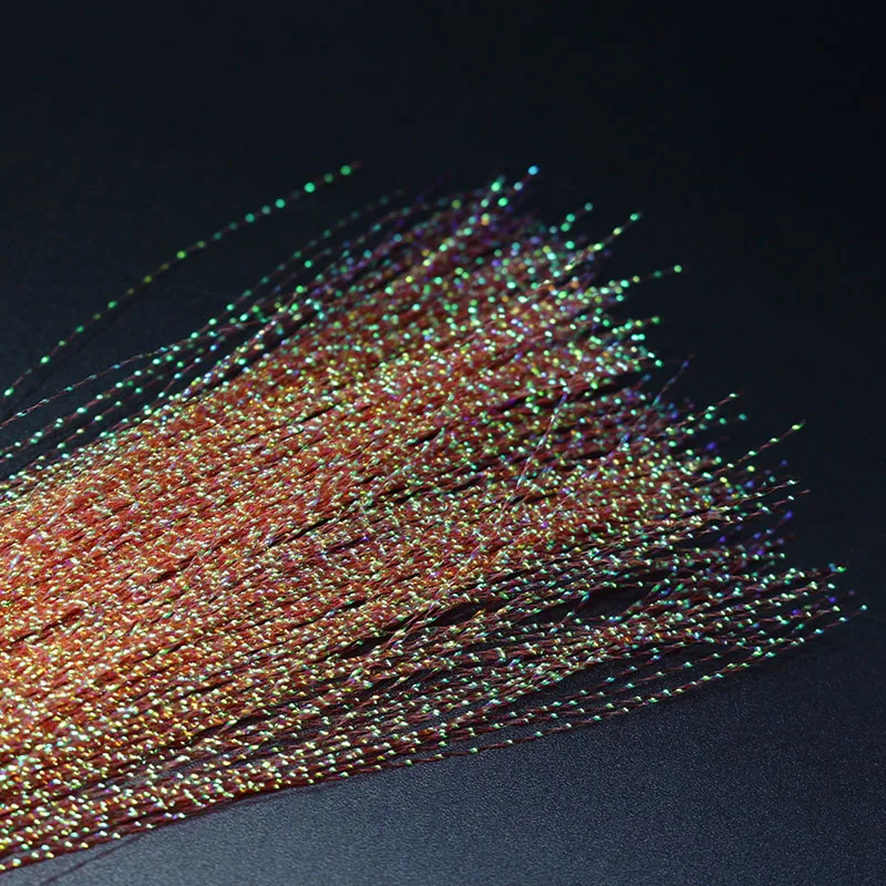 Big volume 4packs fly tying twisted Flashabou Tinsel Flash crystal Tinsel saltwater fly wings tails sabaki rig tying materials