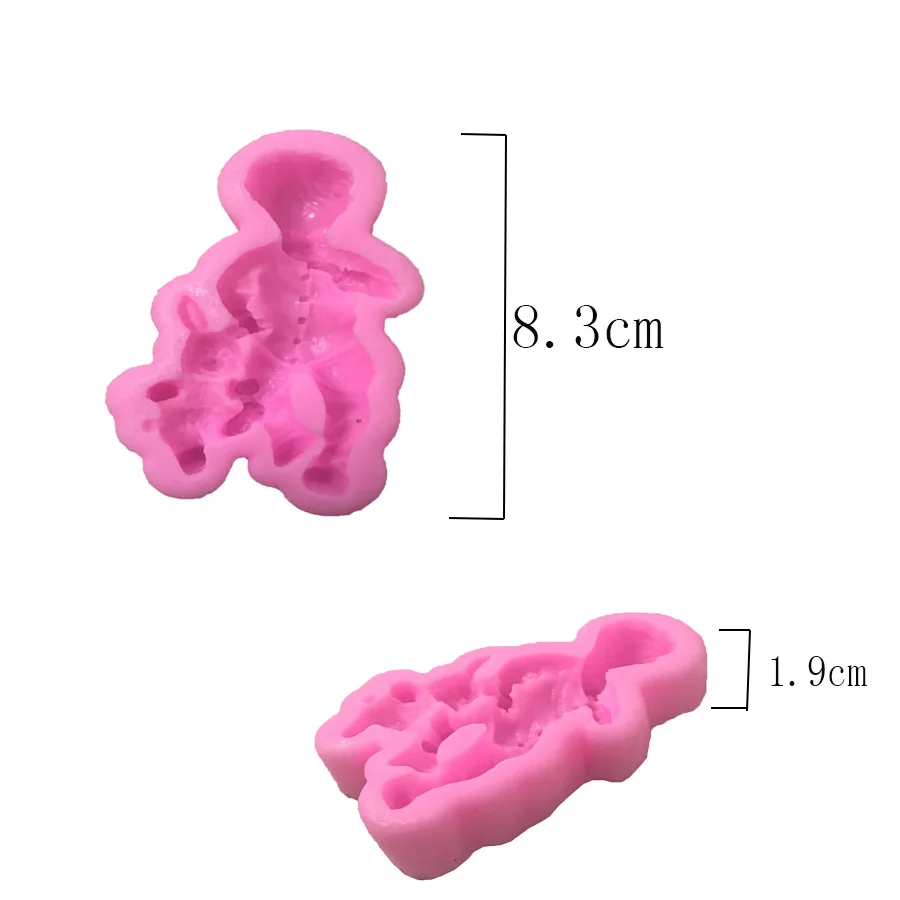 1PC 3D Boy Girl Silicone Cake Mold Baby Party Chocolate Cake Cake Decoration Tools Bakeware