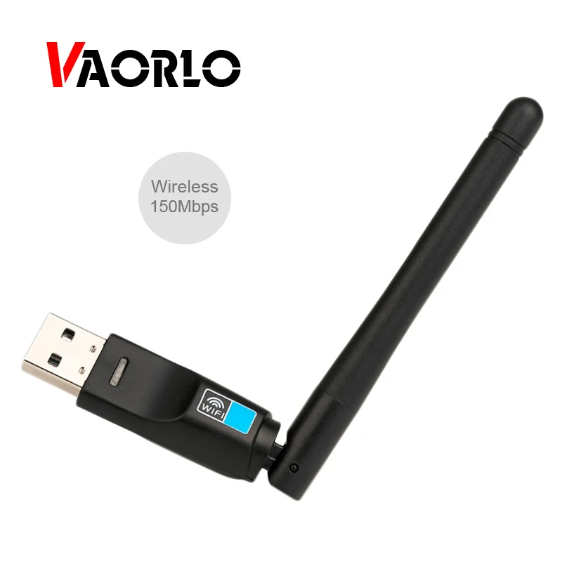 VAORLO 150Mbps Wireless Adapter Mini USB Bluetooth 4.0 Adapter 802.11 b/g/n USB Ethernet Network Card Receiver Antenna For PC