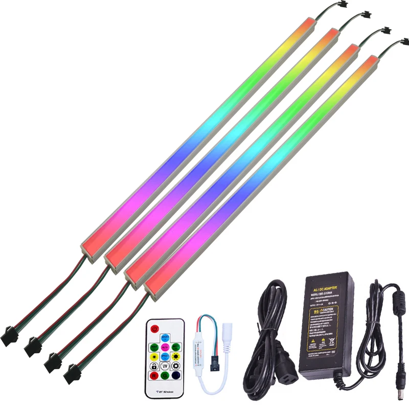 

LED Bar Light DC 12V 50cm Pixel rigid strip ws2811 IC remote control Digital Dream color Addressable Under Cabinet Lights