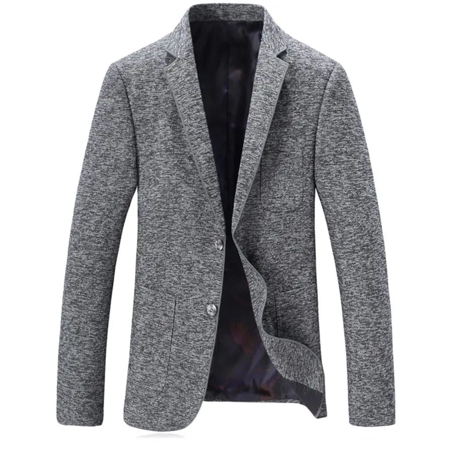 2019 Spring High Quality Blazer Men Casual Male Classic Gray Blazer Men's Fashion Slim Fit Coat Business Jacket Heren Colberts