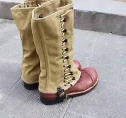 Military WWII US Army Wrappings Leggings or Puttee Soldier Canvas - US048