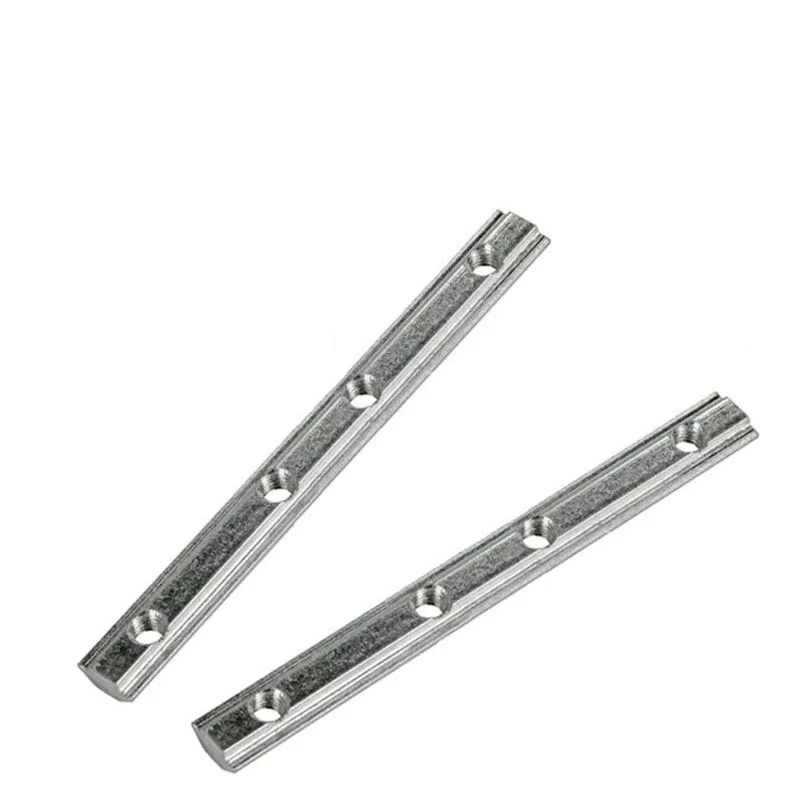 

European Standard Straight Line Connector Aluminum Profile Fittings 40 Type Straight Slot Connection Bar 180mm 5pcs
