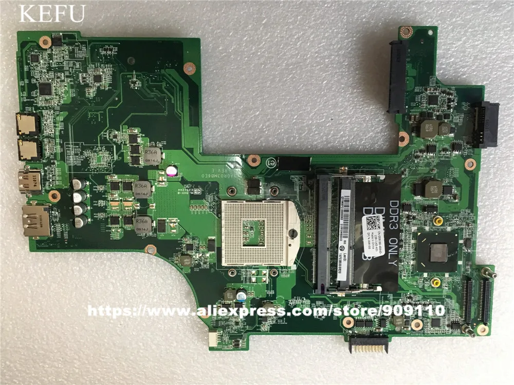 

yourui For Dell Vostro 3750 v3750 Laptop Motherboard DA0R03MB6E0 DA0R03MB6E1 HM67 Main Board CN-089X88 089X88 89X88 full test