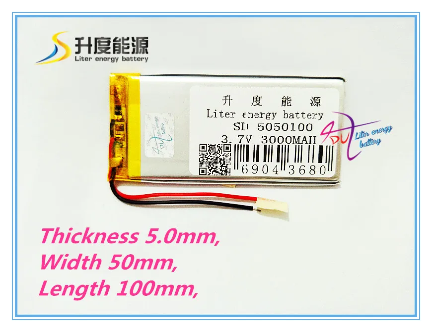 best battery brand 1PCS  tablet battery 3000MAH 0550100 5050100 tablet battery