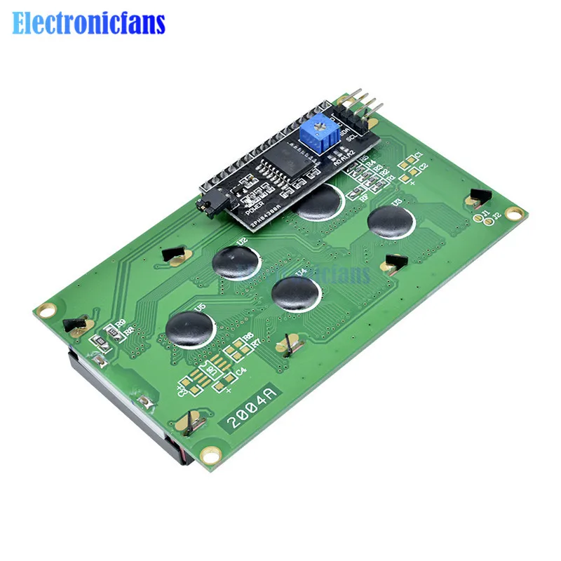 Blue Display IIC I2C TWI SPI Serial Interface 2004 20X4 Character HD44780 Controller Blue Screen Backlight For Arduino LCD