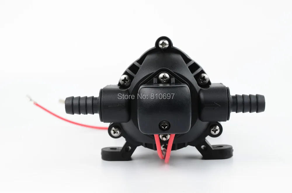 SOVOFLO SDP-160 12V 24V DC Electric Diaphragm Pump 110V AC 220V High Pressure Water Pump 160psi 5.1LPM RVs Marine Agriculture