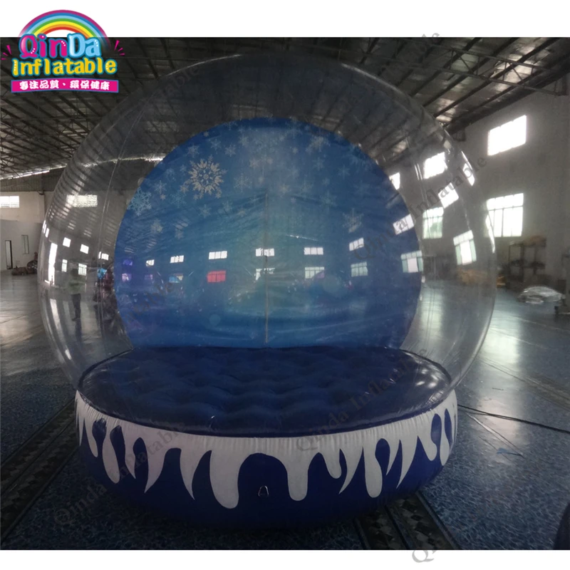 

3m Diameter Empty Inflatable Snow Ball For Advertisement,Christmas Decorations Giant Inflatable Snow Globe