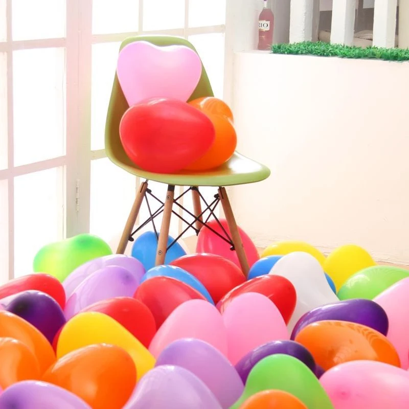 10pcs specials wedding bridal love balloon wedding room set-up and furnishing of heart-shaped Birthday balloons wholesale