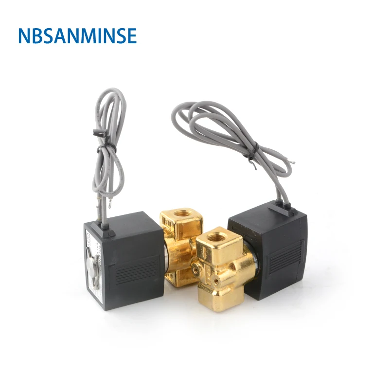 Imagem -04 - Nbsanminse Vx2120 g1 Bronze Válvula Solenóide Maneira Posição ar Vapor Válvula de Água Normal Fechar tipo Smc