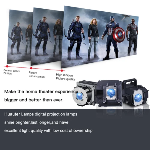 Imagen 2 del producto Elplp78 V13H010L78 bombilla de proyector desnuda para EPSON EB-940 EB-945 EB-950W EB-955W EB-965 EB-97 EB-98 EB-S03 EB-S120