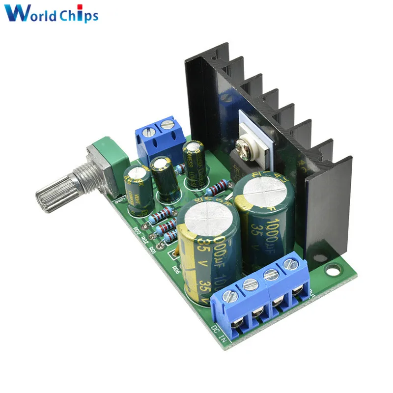 diymore TDA2050 Amplifier Board DC 12-24V 5W-120W 1 One Channel Mono Audio Power Amplifier Board Module 1-Channel 60*35*40mm