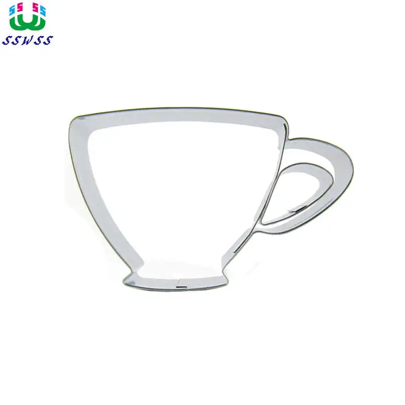 Super Coffee Cup Shape Cake Decorating Fondant Cutters Tools,Daily Supplies Cookie Stainless steel Baking Molds,Direct Selling