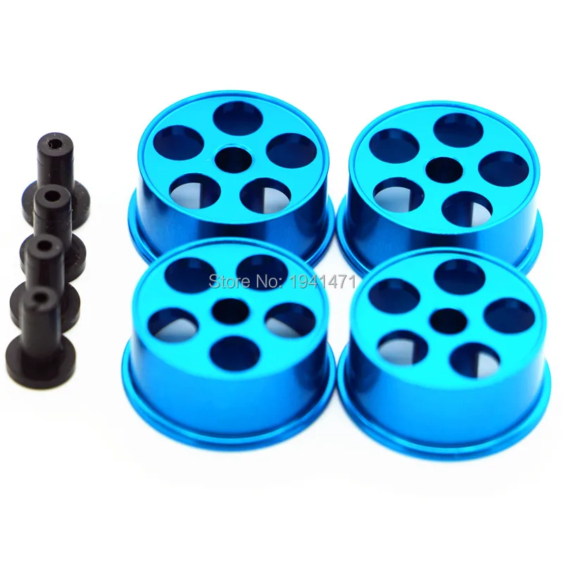 RFDTYGR MINI 4WD Middle Diameter Wheels Self-made Parts For Tamiya MINI 4WD Colored Wheel w/Aluminum Disc  L018 1Set/lot