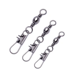 50 pièces 14 # à 3/0 # pivots Interlock Snap Fishing Lure Tackles Gear Accessories connecteur pivots Pin Rolling Solid Tool