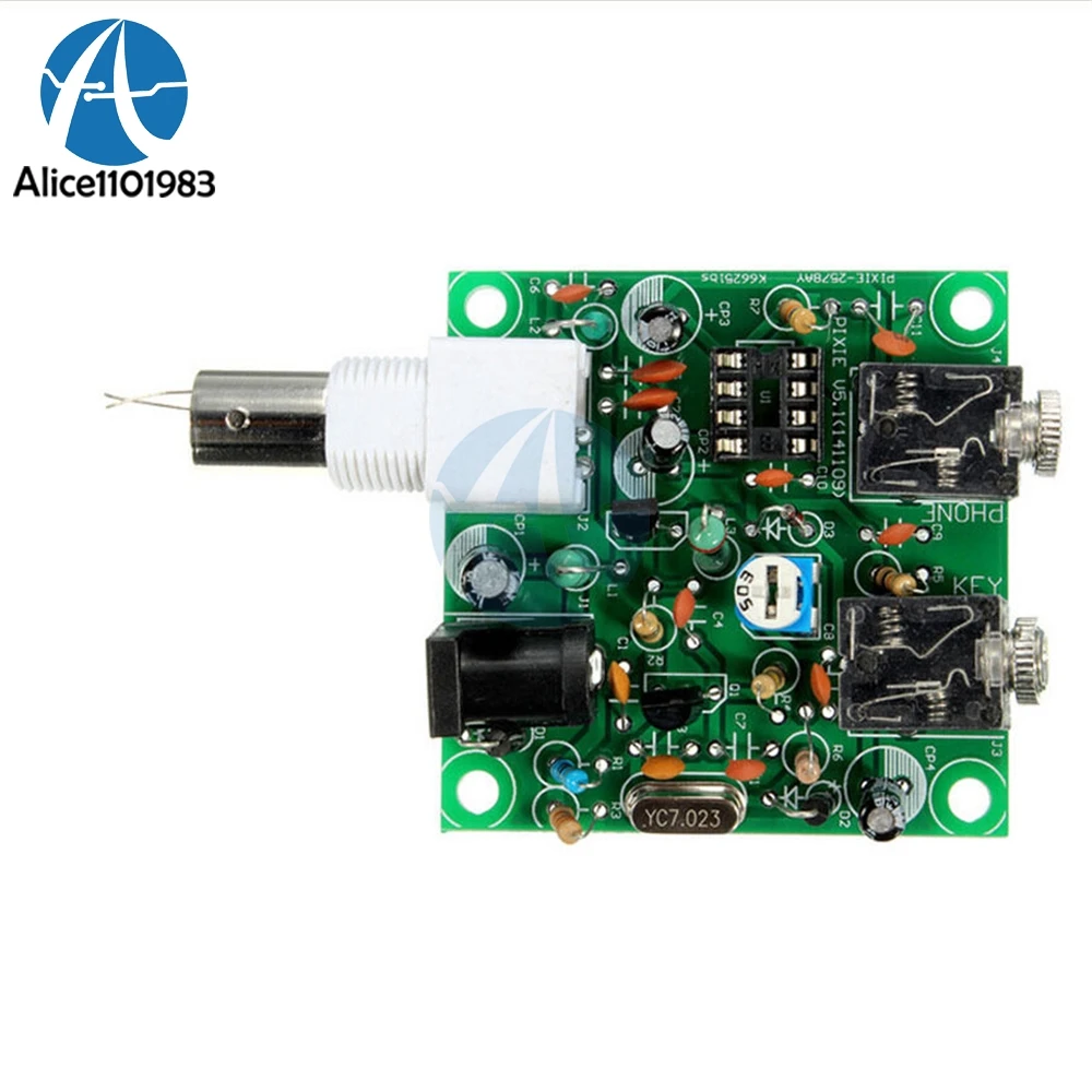 DIY Radio 40M CW Nadajnik krótkofalowy Micro Niska moc Amplitude Telegraph QRP Pixie Kit Odbiornik 9A Bateria 50 Ohm