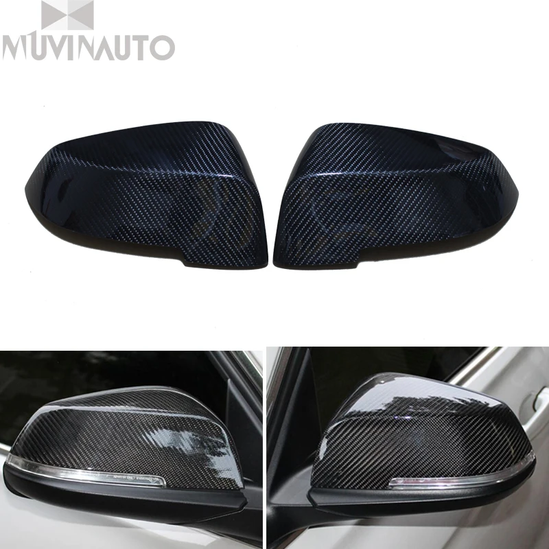 

For BMW F10 Carbon Mirror 5 Series F10 520i 528i 535i 518d Carbon Fiber Add on style Rear View Mirror Cover 2014 2015 2016 2017