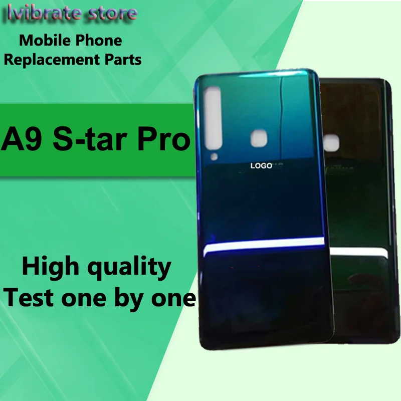 100% nova bateria de vidro traseira capa porta habitação para samsung galaxy a9 s-tar pro bateria capa a9 star pro escudo substituição