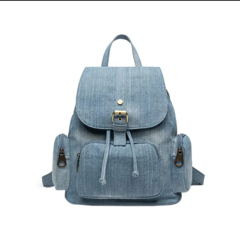 2023 Top Quality Handmade Denim Travel Backpack Casual School Bags For Girls Vintage Holiday Bags Drop Shipping MN1261