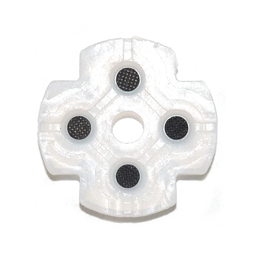 100 conjuntos de almofadas de botão condutoras, borracha macia de silicone para sony playstation 4 e ps4