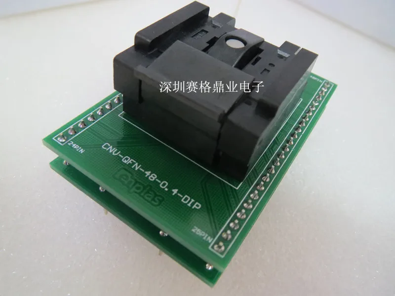 Imagem -04 - Clamshell Qfn4852bt0.4-01 Qfn48 Mlf48 6*6 mm Passo 0.4 mm ic Queima Assento Adaptador Teste Banco de Teste Soquete