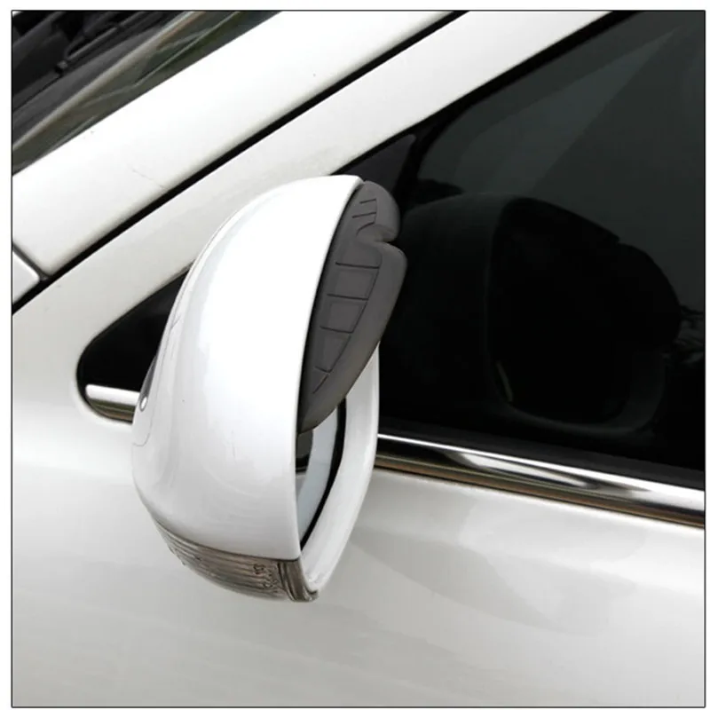 Hypersonic 2pcs Smoke Car Rearview Mirror Rain Shade Shower Cover Sun Shade Rear View Side Mirror Rain Board HP-6196