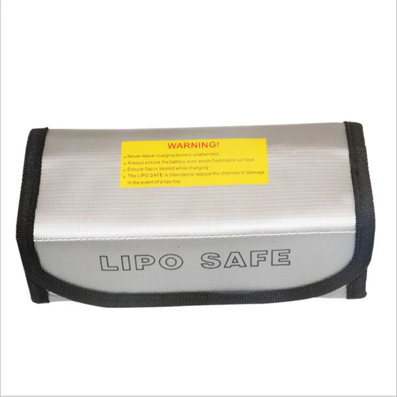 New 18.5 * 7.5 * 6cm ZDF Silver High Quality Glass Fiber RC LiPo Battery Safety Bag Safe Guard Charge Sack