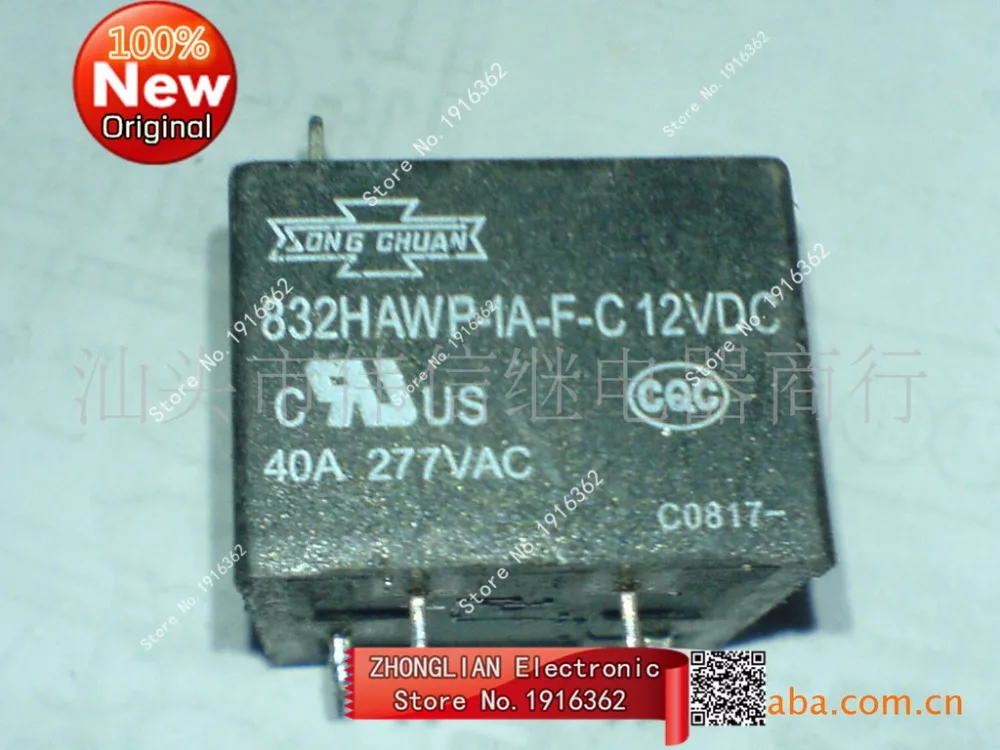 

10pcs/Lot Relay 832HAWP-1A-F-C, 12VDC, 40A