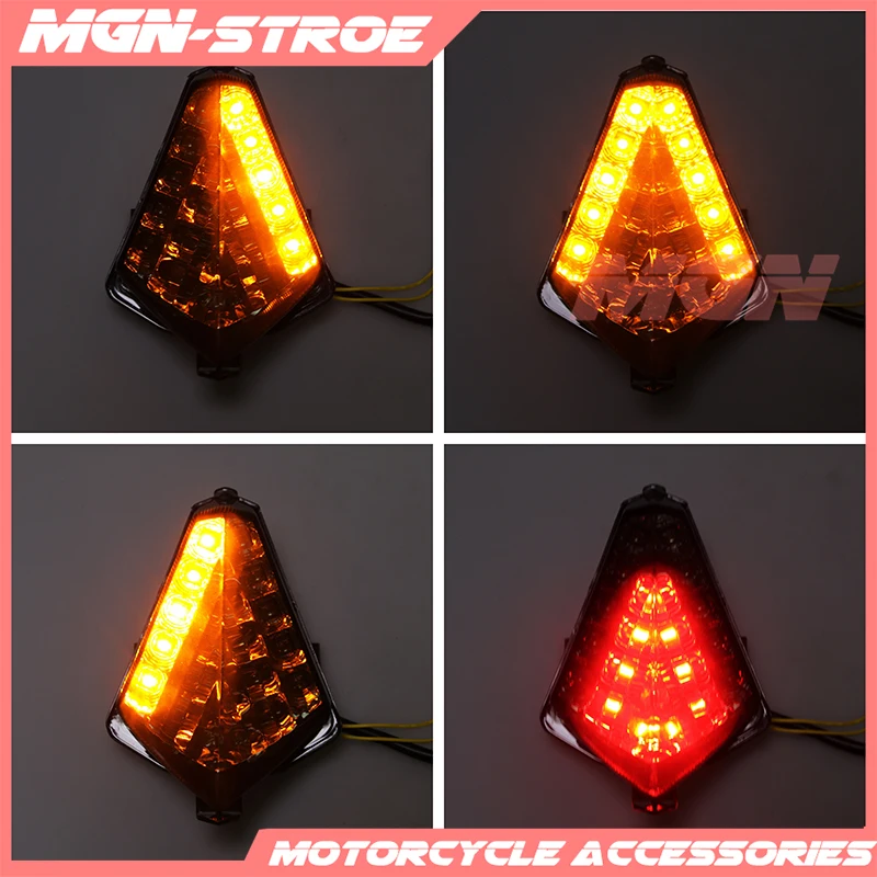 Motorcycle LED Rear Turn Signal Tail Stop Light Lamp Integrated For YZF1000 YZF R1 2007 2008 07 08 TMAX530 T-MAX530 2012 13 14 1