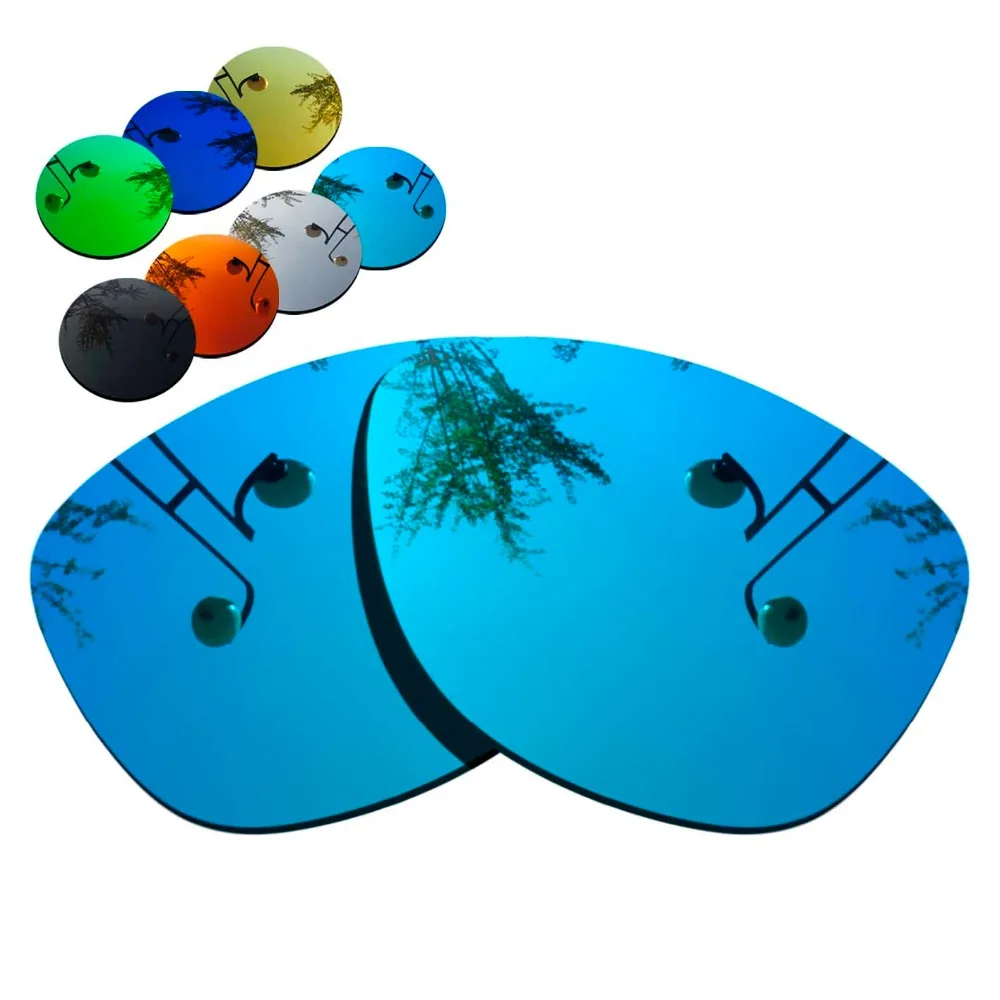 100% Precisely Cut Polarized Replacement Lenses for-Oakley Jupiter Sunglasses Blue Mirrored Coating Color- Choices