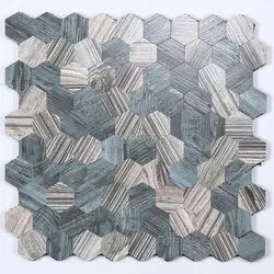 Self Adhesive Mosaic Tile, American Antique Metal Aluminum Plastic Plate, Size Mosaic Tiles for Kitchen, Backsplash Wall Panel