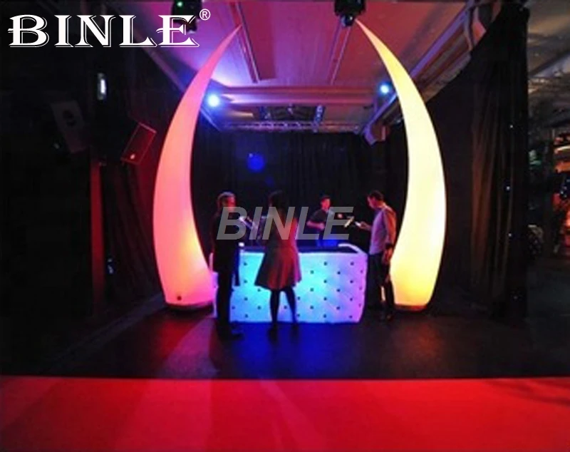 Most popular indoor outdoor lighting decoration inflatable led tusk for party/wedding/event