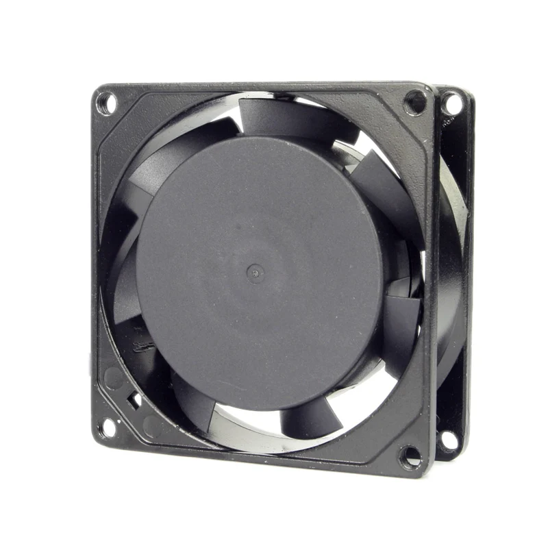 ALSEYE AC 220/240V Fan 80mm Two Ball Bearing Cooling Fan with Cover 50/60 HZ 2600RPM Metal frame 8cm AC cooling fans